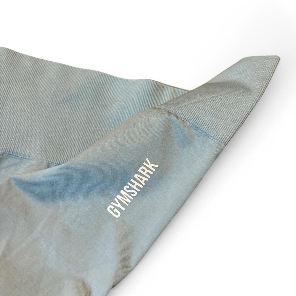 Gymshark Sky Blue  Ombré Leggings And Matching Shorts Size Women’s Medium - Picture 4 of 7
